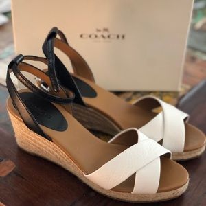 Coach leather espadrilles